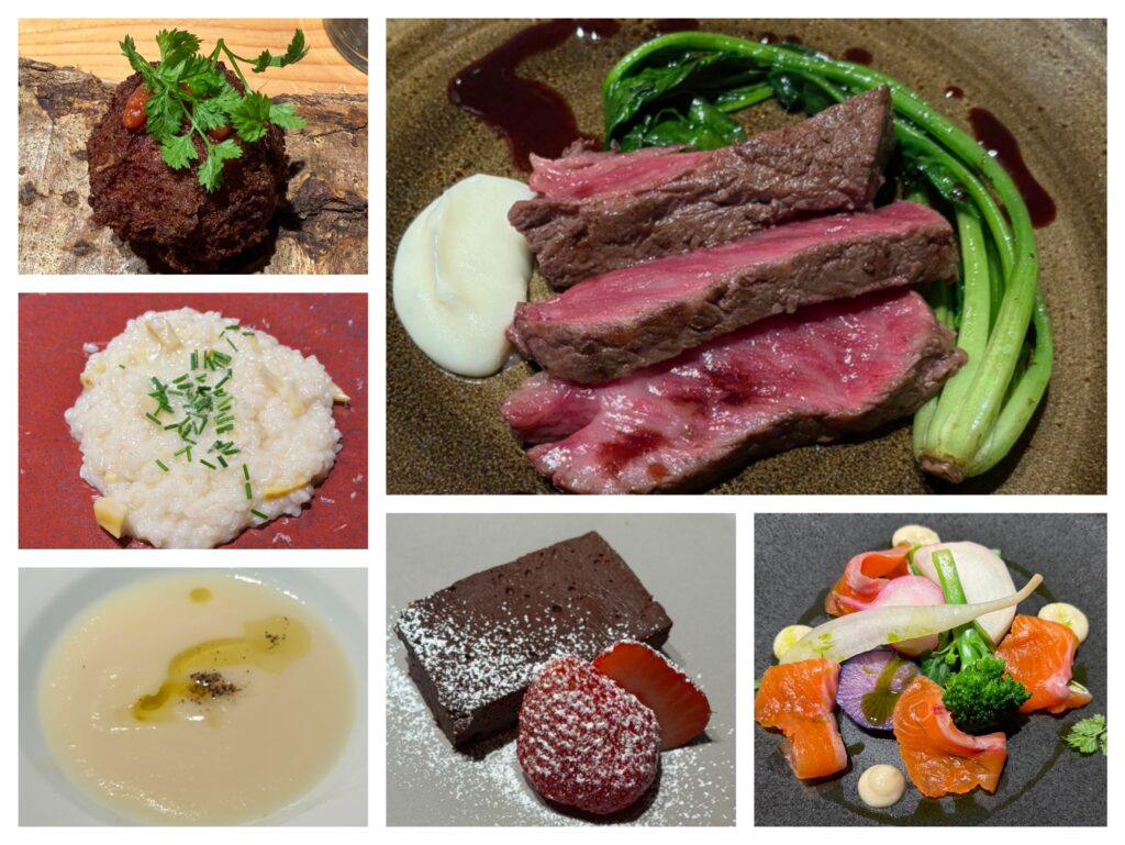 大人用のコース料理
